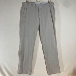 Peter Millar Durham Pants Mens 36x32 Beige Stretch High Performance Comfort‎